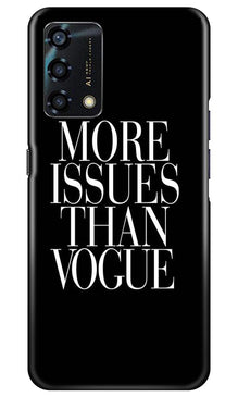 More Issues than Vague Mobile Back Case for Oppo F19s (Design - 74)