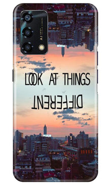 Look at things different Mobile Back Case for Oppo F19s (Design - 99)