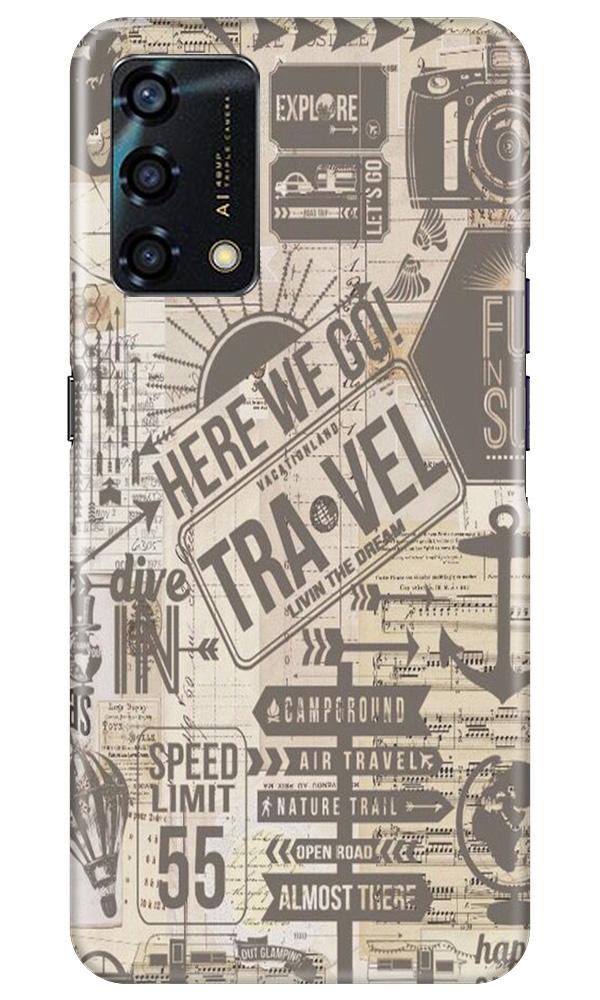 Travel Case for Oppo F19s  (Design - 104)