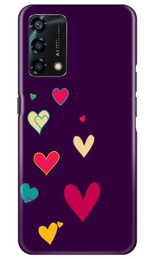 Purple Background Mobile Back Case for Oppo F19s  (Design - 107)