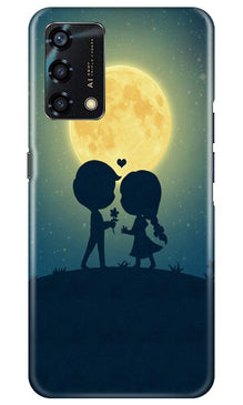 Love Couple Mobile Back Case for Oppo F19s  (Design - 109)