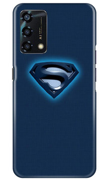 Superman Superhero Mobile Back Case for Oppo F19s  (Design - 117)
