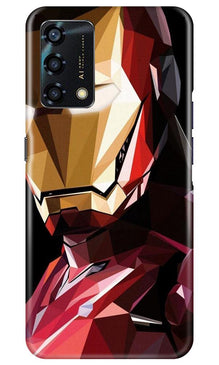 Iron Man Superhero Mobile Back Case for Oppo F19s  (Design - 122)