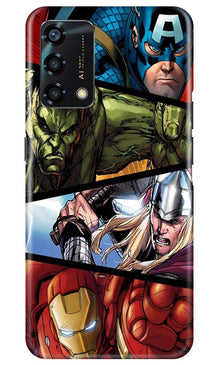 Avengers Superhero Mobile Back Case for Oppo F19s  (Design - 124)