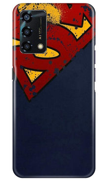 Superman Superhero Mobile Back Case for Oppo F19s  (Design - 125)
