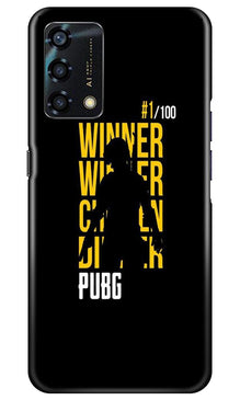 Pubg Winner Winner Mobile Back Case for Oppo F19s  (Design - 177)