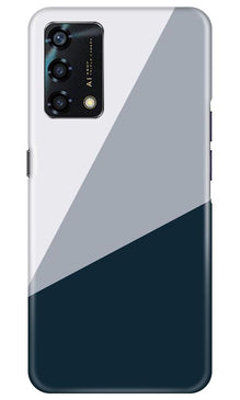 Blue Shade Mobile Back Case for Oppo F19s (Design - 182)
