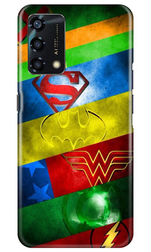 Superheros Logo Mobile Back Case for Oppo F19s (Design - 251)