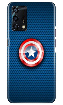 Captain America Shield Mobile Back Case for Oppo F19s (Design - 253)