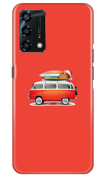 Travel Bus Mobile Back Case for Oppo F19s (Design - 258)
