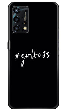 #GirlBoss Mobile Back Case for Oppo F19s (Design - 266)