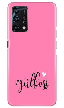 Girl Boss Pink Mobile Back Case for Oppo F19s (Design - 269)