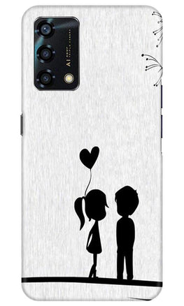 Cute Kid Couple Case for Oppo F19s (Design No. 283)