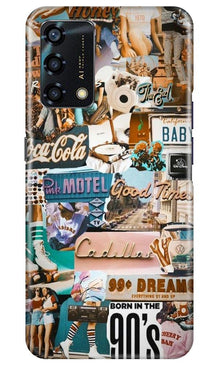 Vintage Design Mobile Back Case for Oppo F19s (Design - 284)