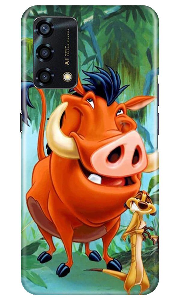 Timon and Pumbaa Mobile Back Case for Oppo F19s (Design - 305)