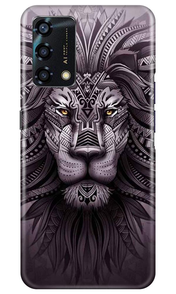 Lion Mobile Back Case for Oppo F19s (Design - 315)