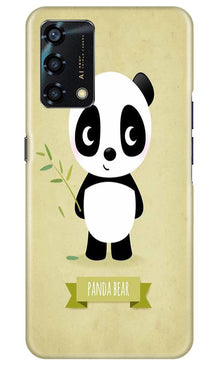 Panda Bear Mobile Back Case for Oppo F19s (Design - 317)