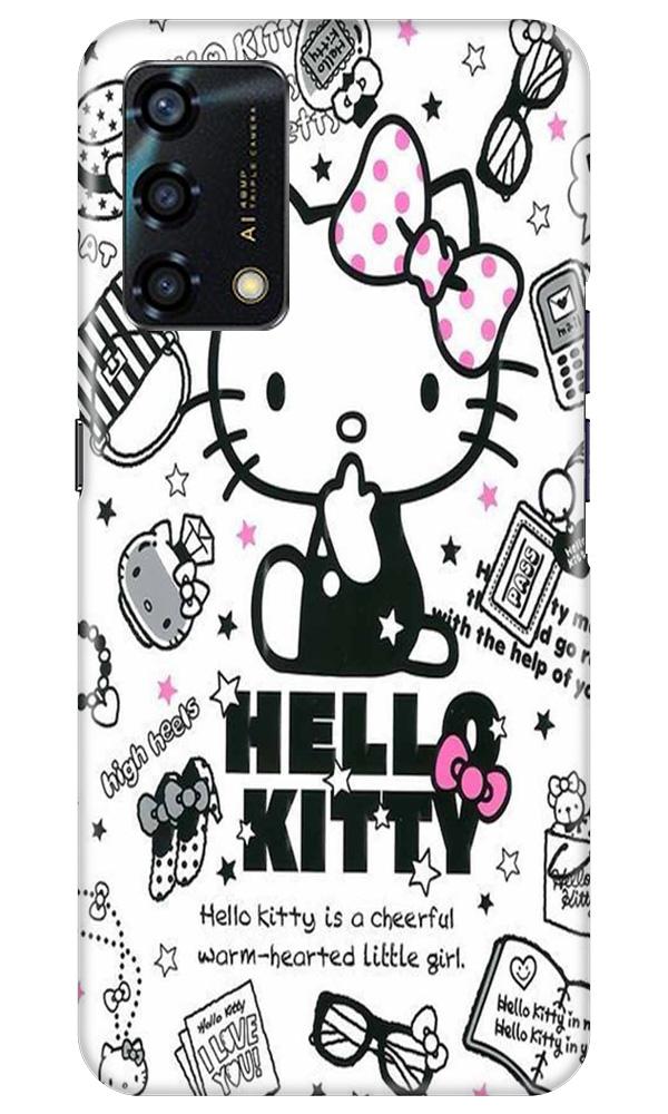 Hello Kitty Mobile Back Case for Oppo F19s (Design - 361)
