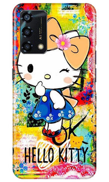 Hello Kitty Mobile Back Case for Oppo F19s (Design - 362)