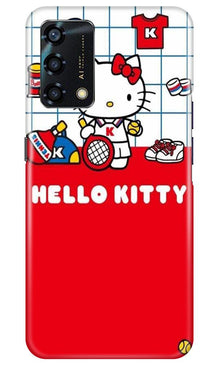 Hello Kitty Mobile Back Case for Oppo F19s (Design - 363)