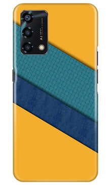 Diagonal Pattern Mobile Back Case for Oppo F19s (Design - 370)