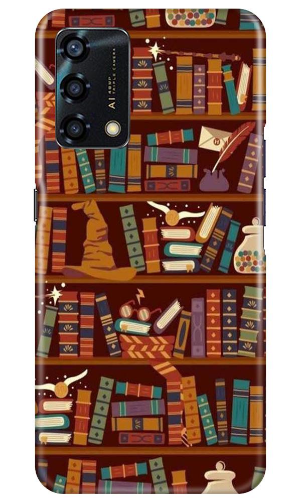 Book Shelf Mobile Back Case for Oppo F19s (Design - 390)