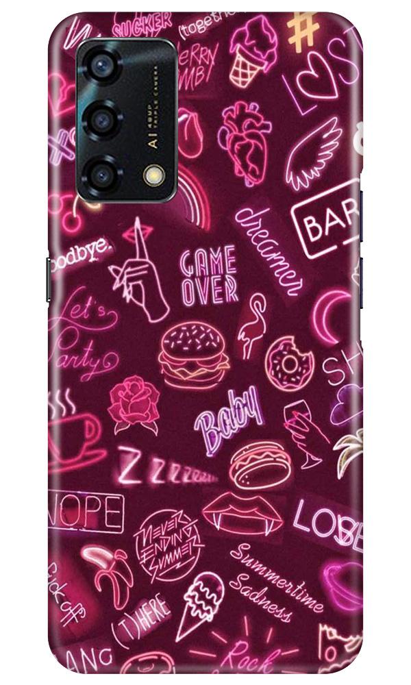 Party Theme Mobile Back Case for Oppo F19s (Design - 392)
