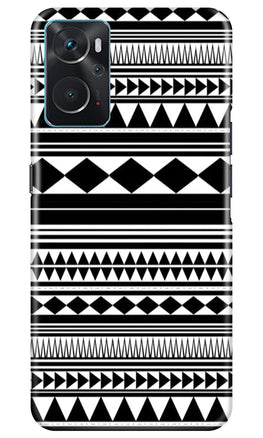 Black white Pattern Case for Oppo K10