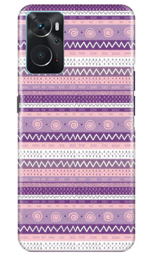 Zigzag line pattern3 Mobile Back Case for Oppo K10 (Design - 11)