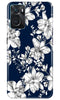 White flowers Blue Background Case for Oppo K10