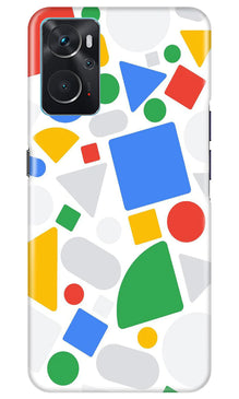 Circul Squar & Tringle Art Mobile Back Case for Oppo K10 (Design - 18)