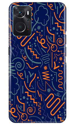 Line Art Baground Case for Oppo K10