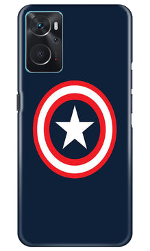 Captain America Mobile Back Case for Oppo K10 (Design - 42)