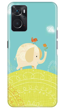Elephant Painting Mobile Back Case for Oppo K10 (Design - 46)