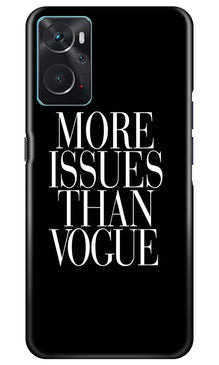 More Issues than Vague Mobile Back Case for Oppo K10 (Design - 74)