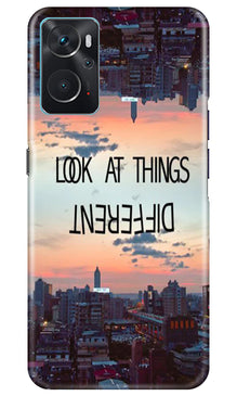 Look at things different Mobile Back Case for Oppo K10 (Design - 99)