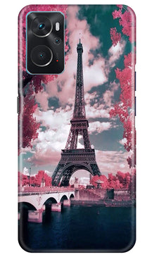 Eiffel Tower Mobile Back Case for Oppo K10  (Design - 101)