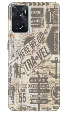 Travel Mobile Back Case for Oppo K10  (Design - 104)