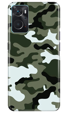 Army Camouflage Mobile Back Case for Oppo K10  (Design - 108)