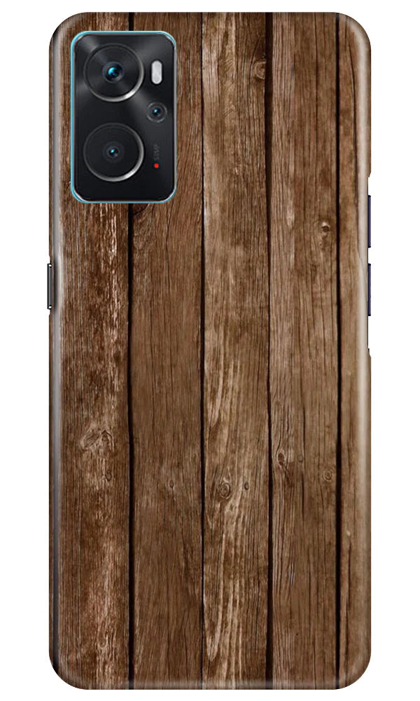 Wooden Look Case for Oppo K10  (Design - 112)
