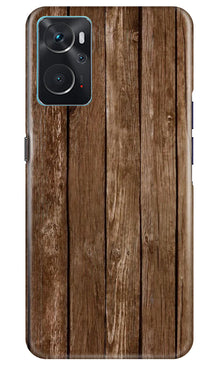 Wooden Look Mobile Back Case for Oppo K10  (Design - 112)