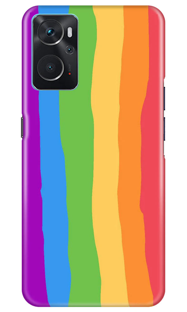 Multi Color Baground Case for Oppo K10  (Design - 139)