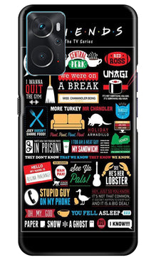 Friends Mobile Back Case for Oppo K10  (Design - 145)