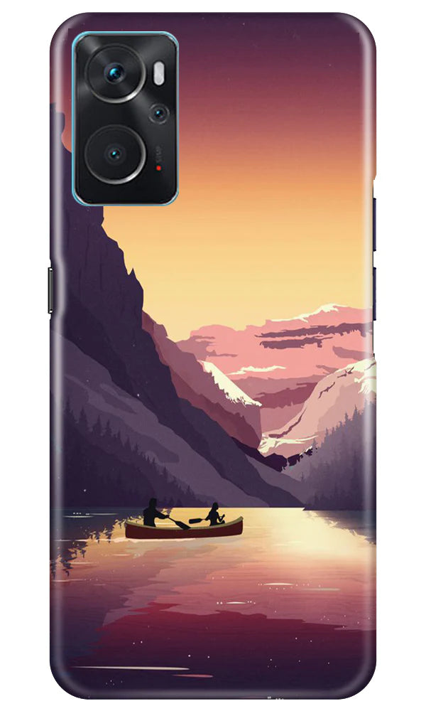 Mountains Boat Case for Oppo K10 (Design - 150)
