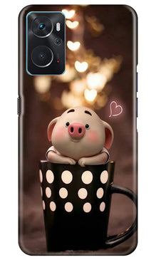 Cute Bunny Mobile Back Case for Oppo K10 (Design - 182)