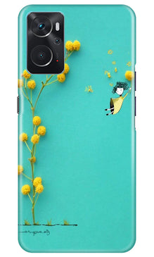 Flowers Girl Mobile Back Case for Oppo K10 (Design - 185)