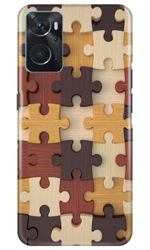 Puzzle Pattern Mobile Back Case for Oppo K10 (Design - 186)
