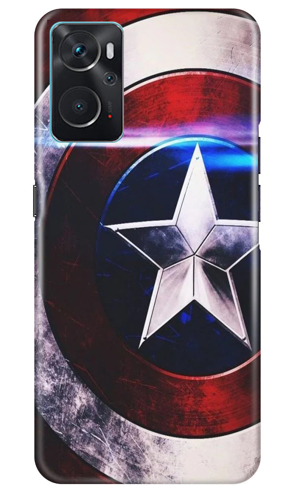 Captain America Shield Case for Oppo K10 (Design No. 219)