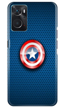 Captain America Shield Mobile Back Case for Oppo K10 (Design - 222)