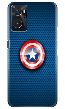 Captain America Shield Mobile Back Case for Oppo K10 (Design - 222)